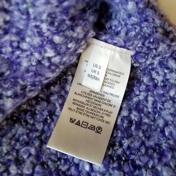 NEW Free People | Grape Hyacinth Turtleneck Crop Sweater S‎ - Picture 3 of 8